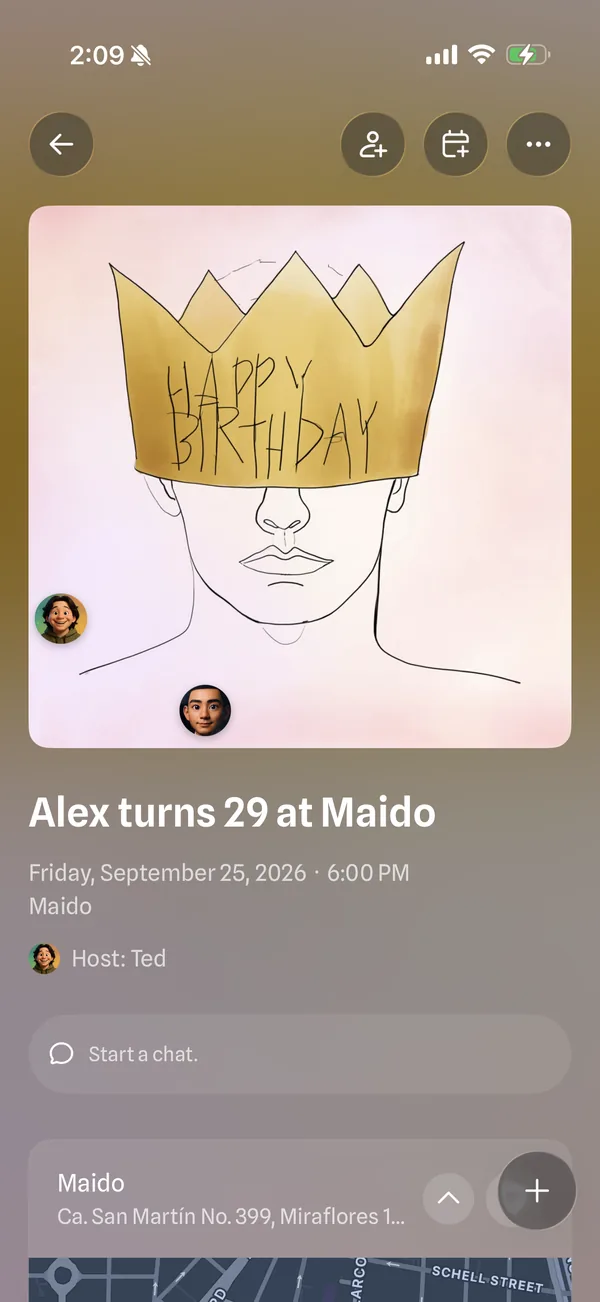 truloop gathering, birthday party invite